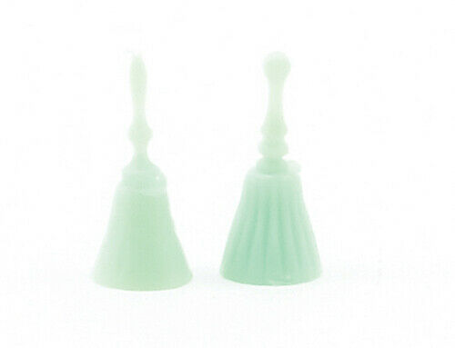 Chrysnbon Dinner Bells, 2 Piece, Jadite -  Dollhouse Miniature