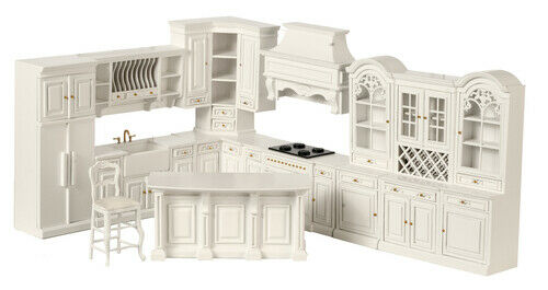 Dollhouse Kitchen Refrigerator in White from the Platinum Collection