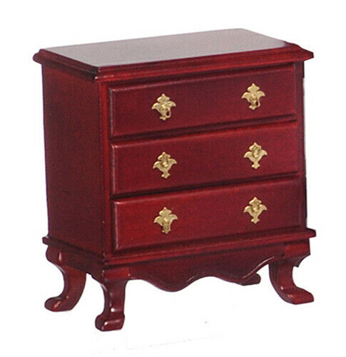 Night Stand in Mahogany - Dollhouse Miniature