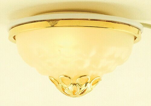 Dollhouse Miniature Large Ornamental Electric Ceiling lamp