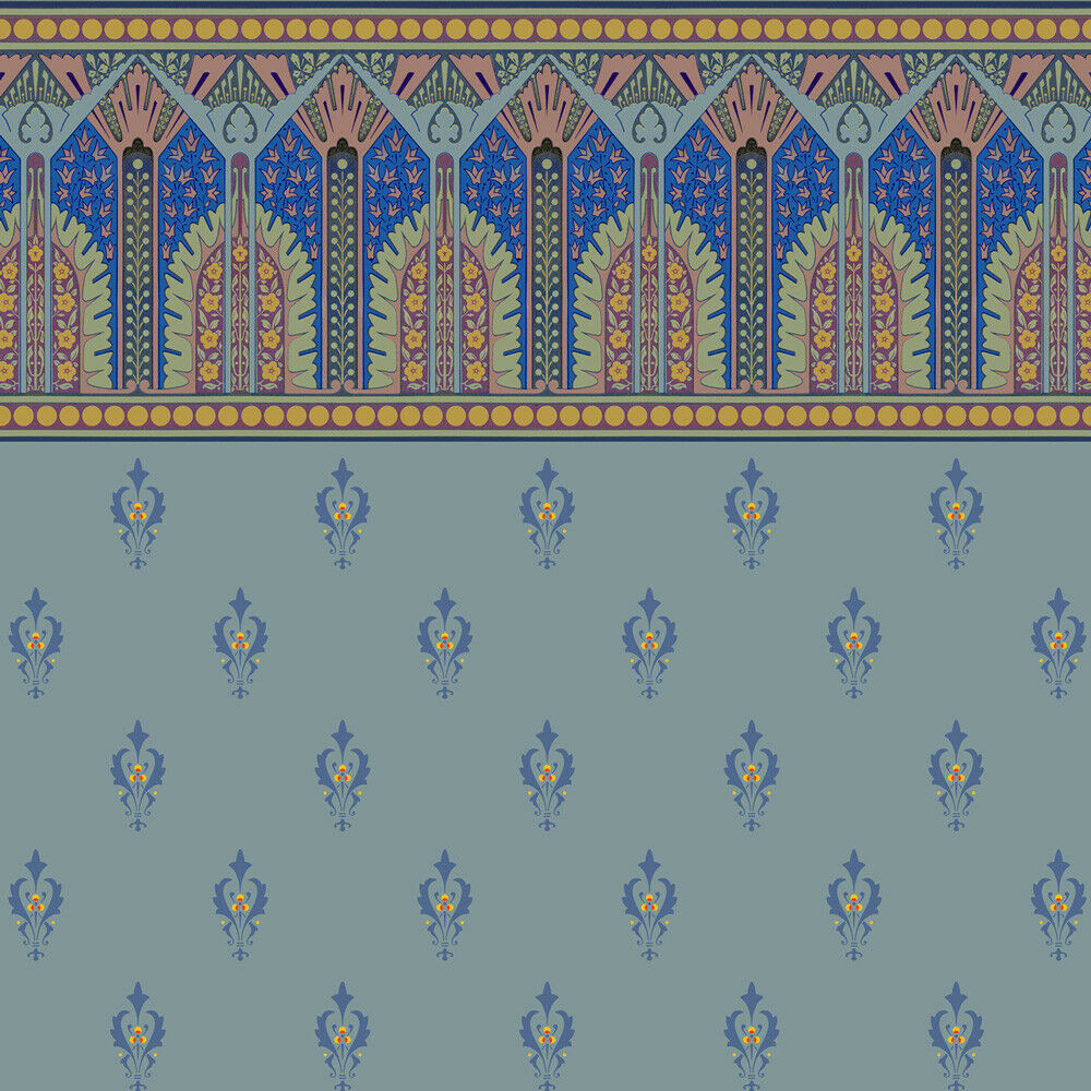 Bradbury and Bradbury Wallpaper - Dresser Victory Frieze and Roland Wall