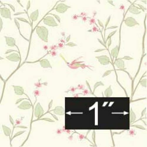 Dollhouse Miniature Wallpaper Cherry Blossom by Brodnax Prints