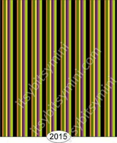 Dollhouse Miniature Wallpaper - Halloween Candy Stripe 1:12 Scale