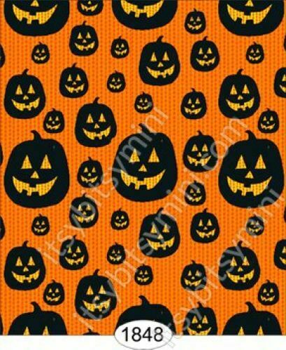 Dollhouse Miniature Wallpaper - Pumpkin 1:12 Scale