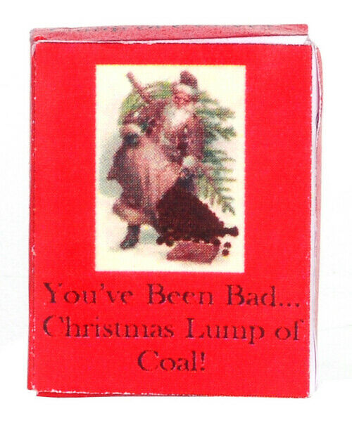 Dollhouse Miniature Christmas Lump of Coal