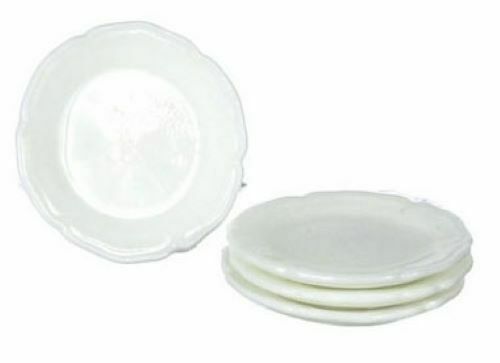 Dollhouse Miniature Set of 4 Salad Plates by Falcon Miniatures