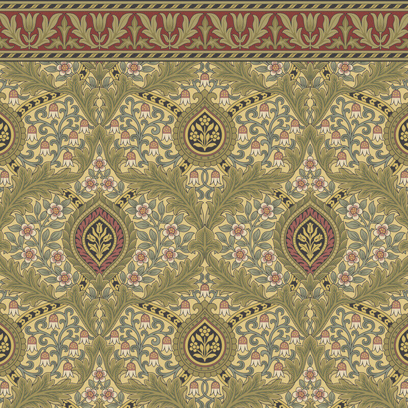 NEW PATTERN! Bradbury and Bradbury Dollhouse Wallpaper - Knightsbridge