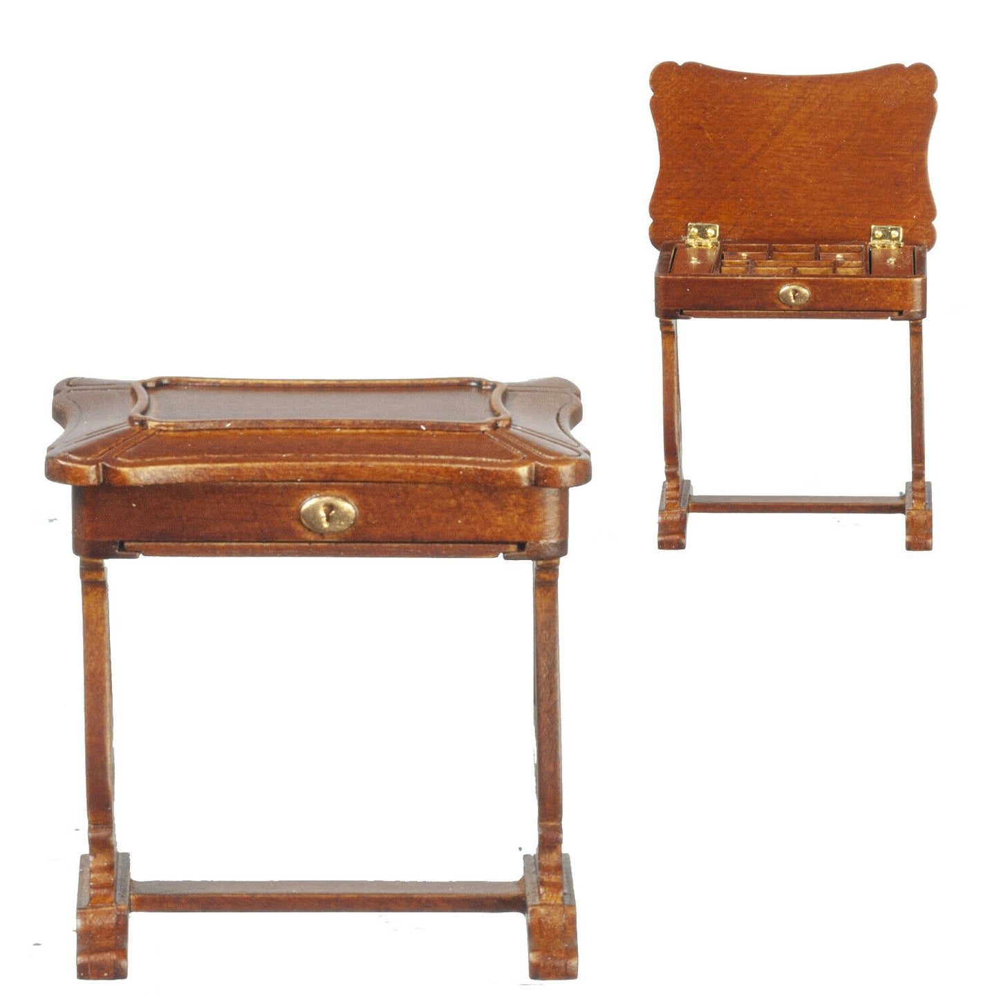 JBM Dollhouse Miniature - Victorian Antique Chinese Sewing Box