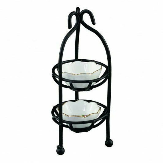 Reutter Porcelain Empty Fruit Etagere - Dollhouse Miniature