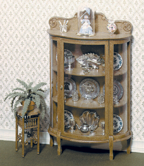 Dollhouse Miniature China Cabinet Kit by Chrysnbon
