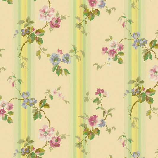 Bradbury and Bradbury Dollhouse Wallpaper - Climbing Roses