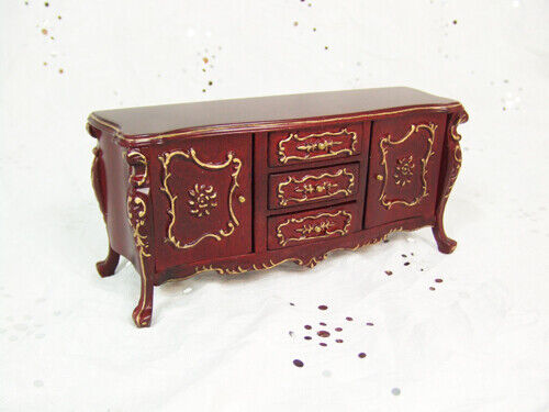 Hansson Mahogany Buffet Table - Dollhouse Miniature