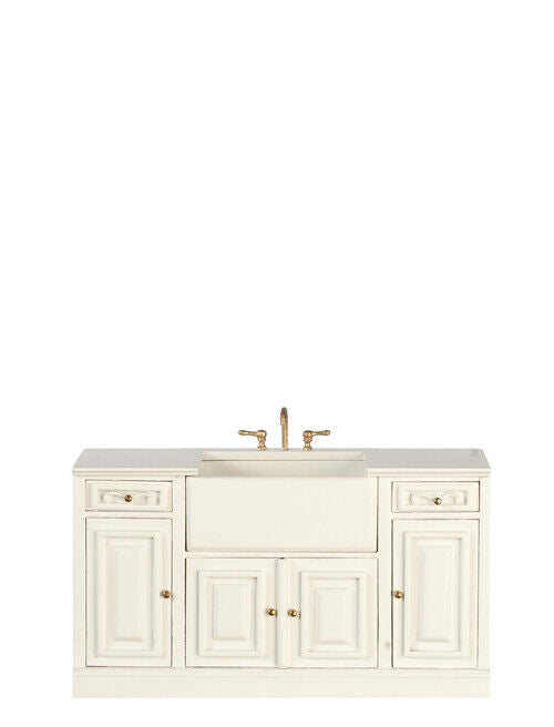 Dollhouse Kitchen Sink in White from the Platinum Collection