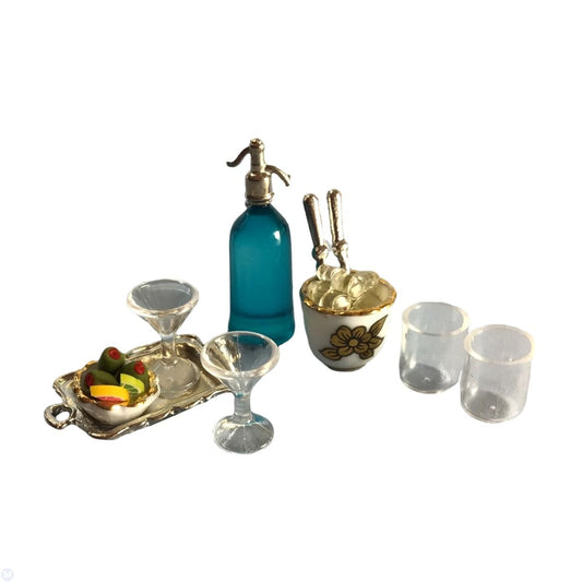 Reutter Porcelain - Dollhouse Miniature Bar Set