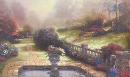 Dollhouse Miniature Wallpaper Mural - Garden Scene - by What's Next