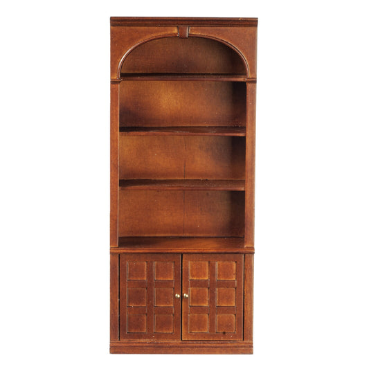 Dollhouse Miniature Bookcase in Walnut by JBM