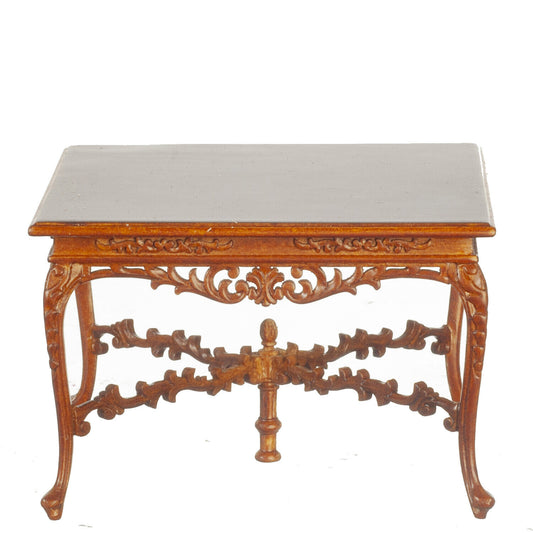 JBM Fine Miniature Fancy Table in Walnut for Dollhouse