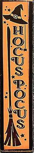 Dollhouse Miniature Porch Board Sign - Hocus Pocus