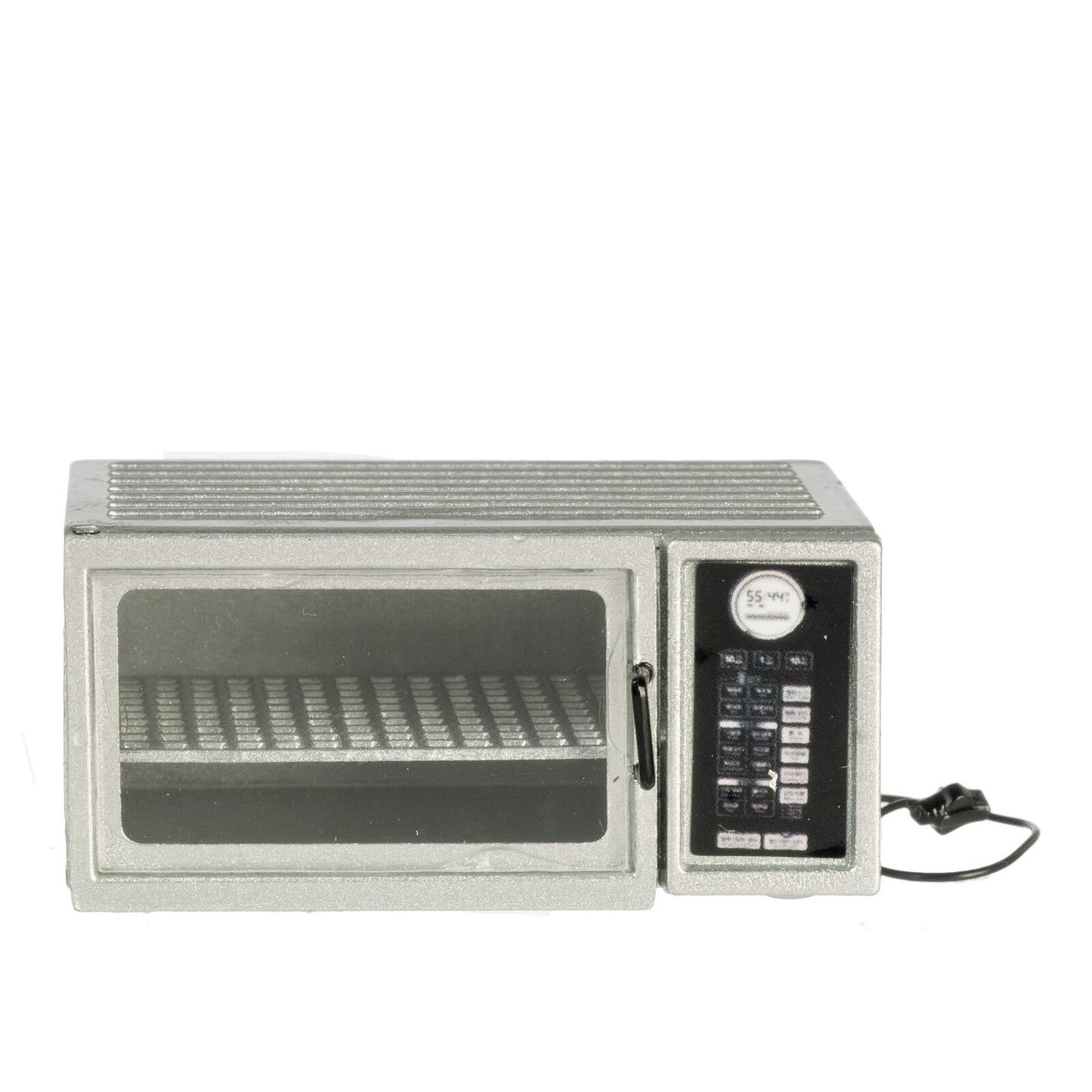 Dollhouse Miniature Metal Microwave with Cord