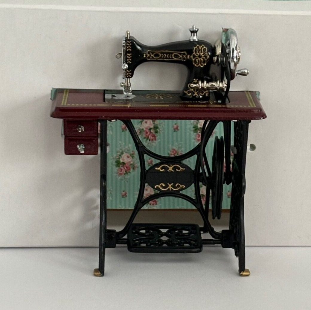 Dollhouse Miniature Sewing Machine by Heidi Ott