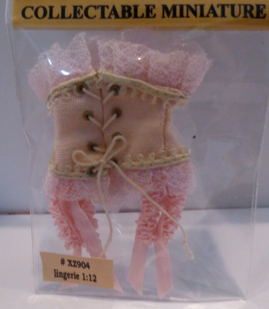 Dollhouse Miniature Pink Lingerie by Heidi Ott