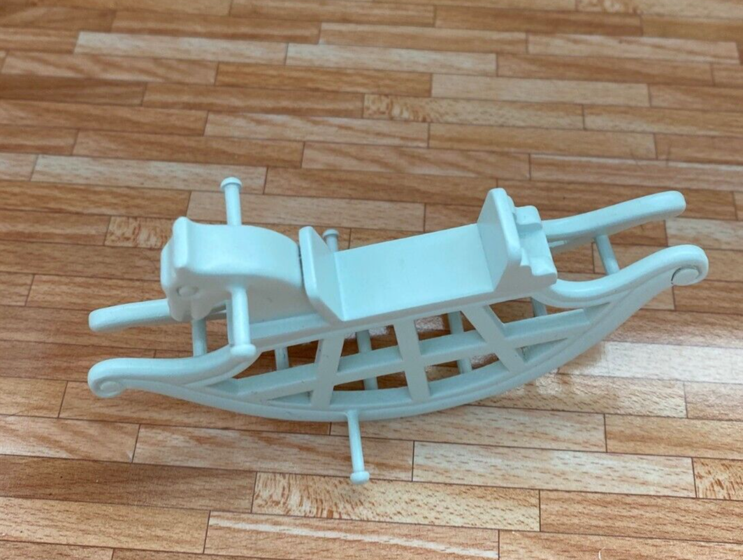 NEW From JBM - Blue Rocking Horse -Dollhouse Miniature