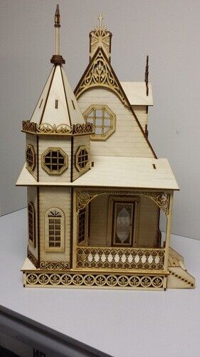 Jasmine Gothic Victorian Cottage 1:24 Scale Dollhouse Kit