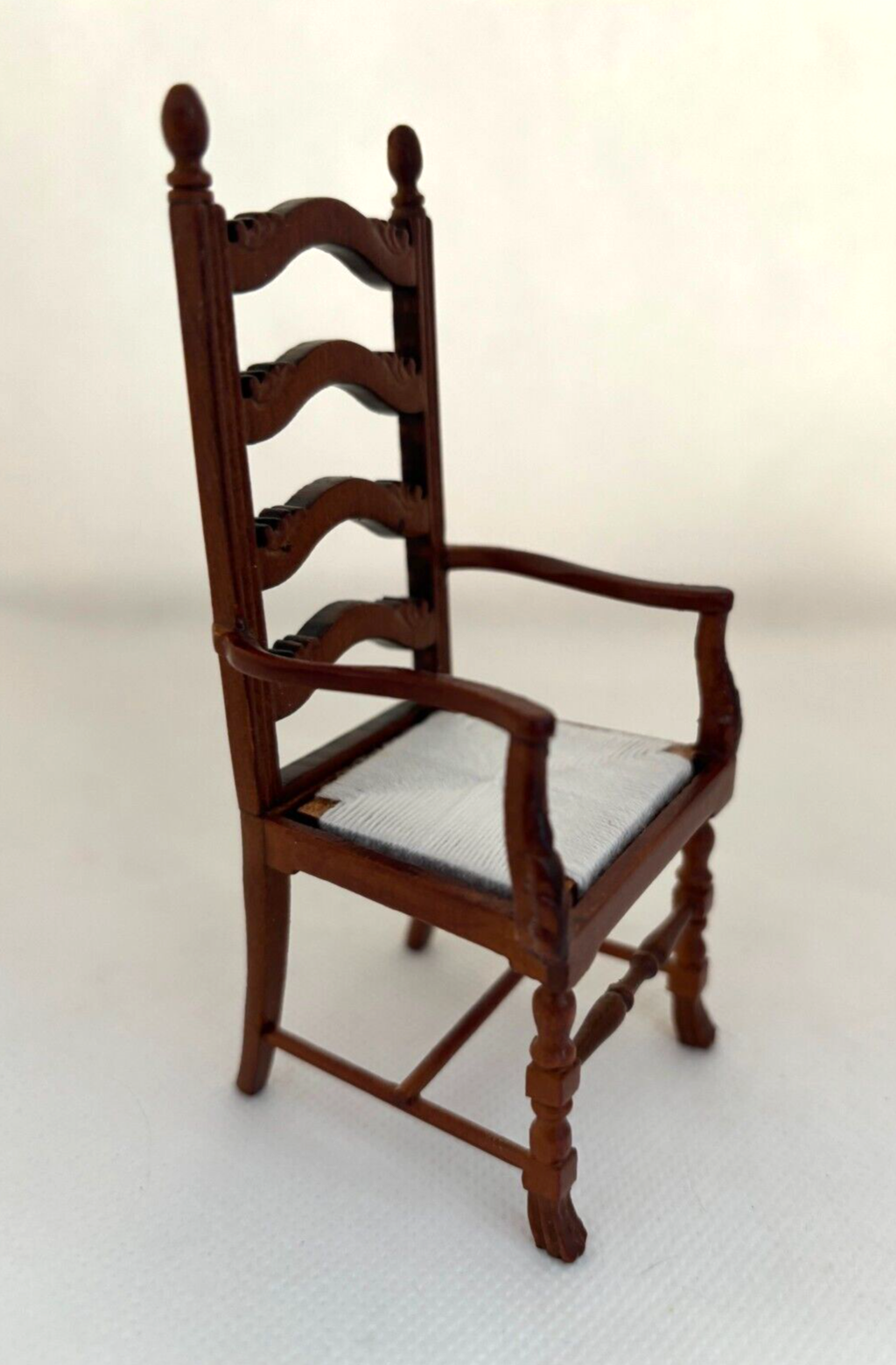 Dollhouse Miniature Set of 2 Ladderback Chairs by Hansson