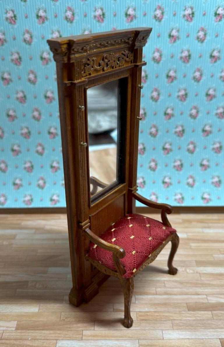 Dollhouse Miniature Walnut Hall Stand by Hansson