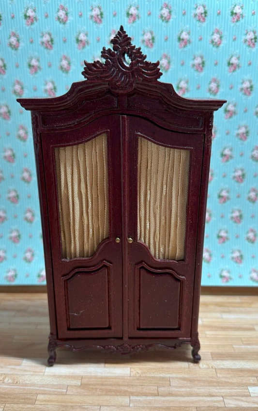 Dollhouse Miniature Mahogany Wardrobe by Hansson