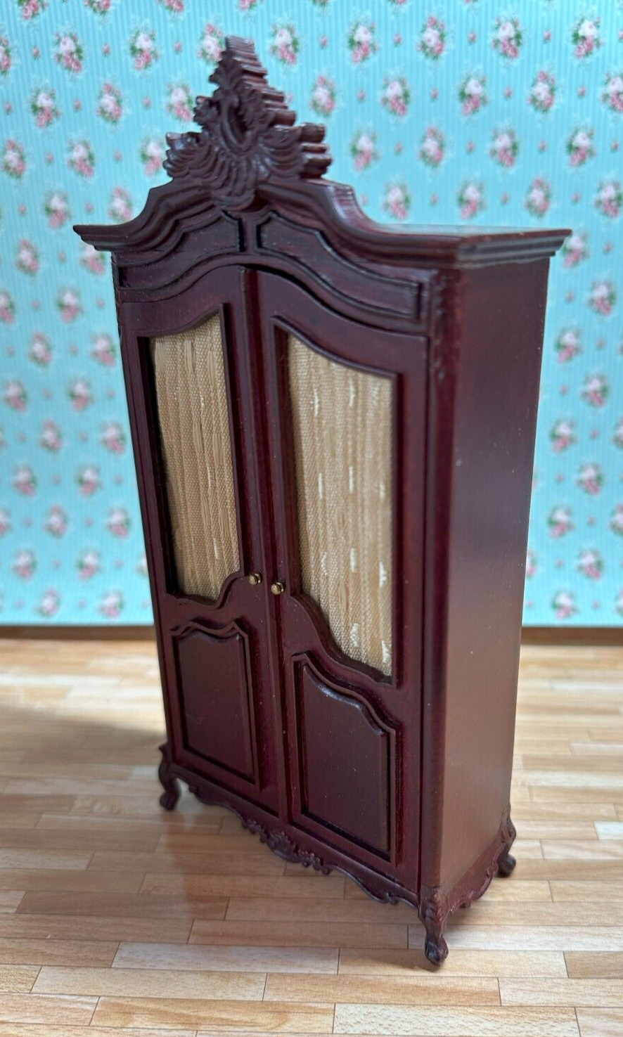 Dollhouse Miniature Mahogany Wardrobe by Hansson