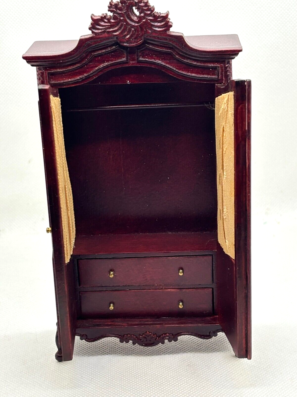 Dollhouse Miniature Mahogany Wardrobe by Hansson
