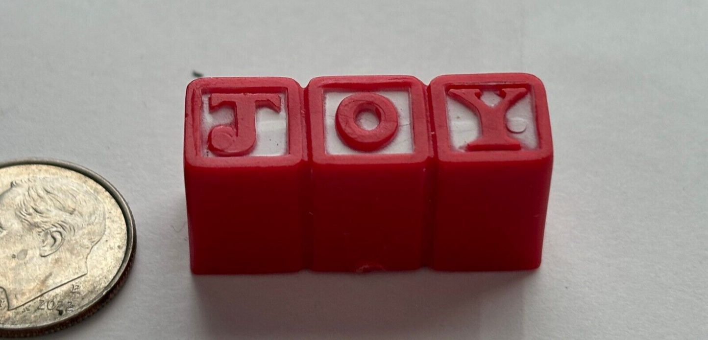 Dollhouse Miniature Joy Blocks