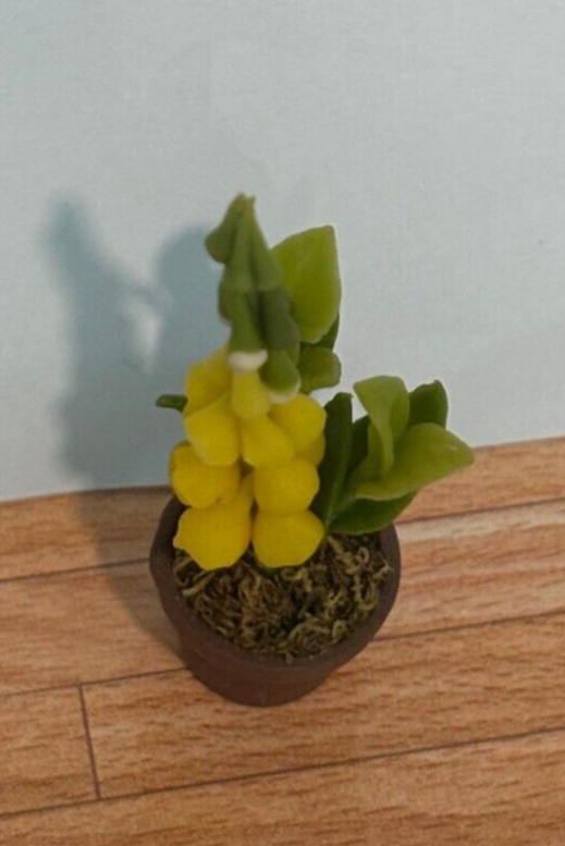 Dollhouse Miniature Lollipop Plant in Pot - Handcrafted