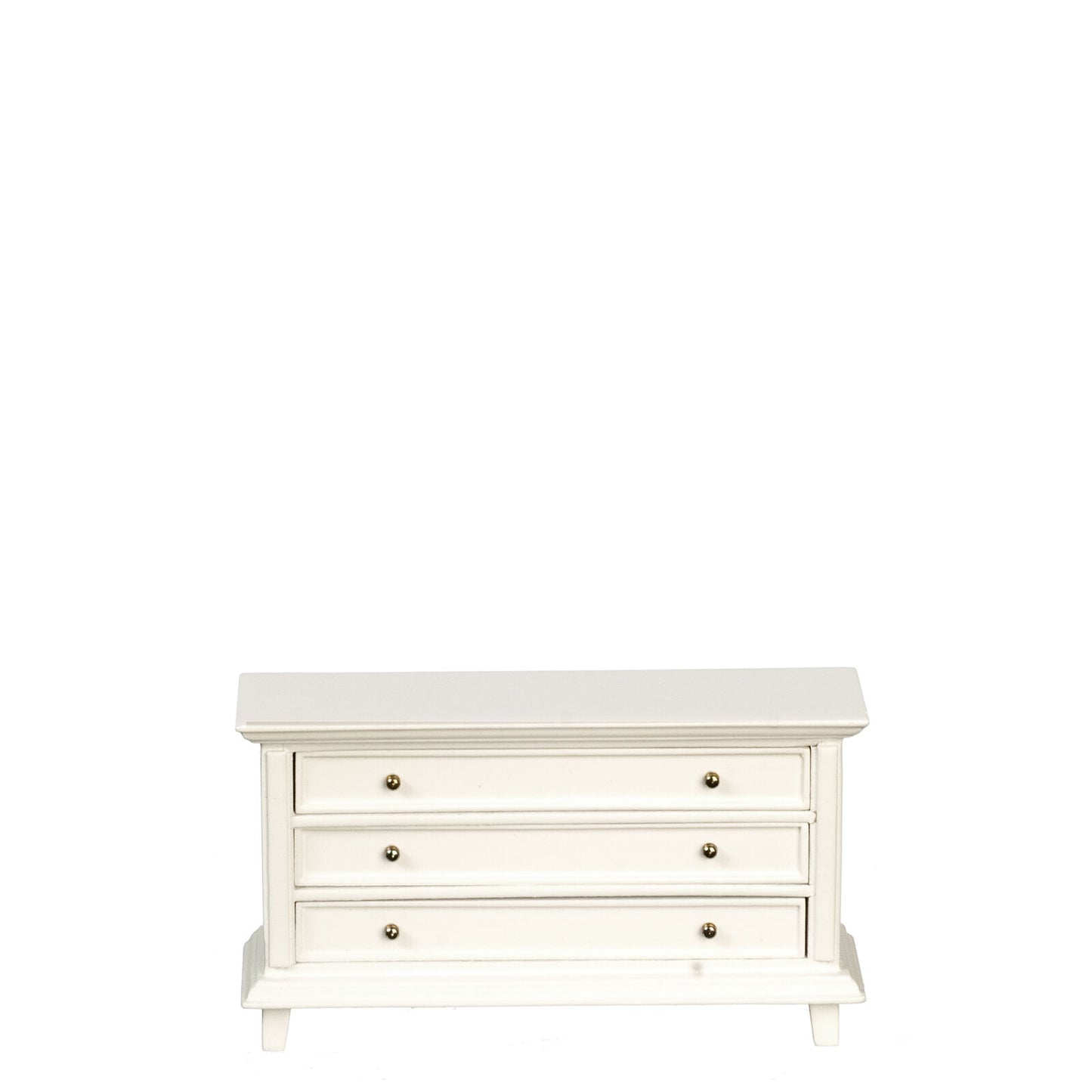 Dollhouse Miniature Country Dresser in White by JBM
