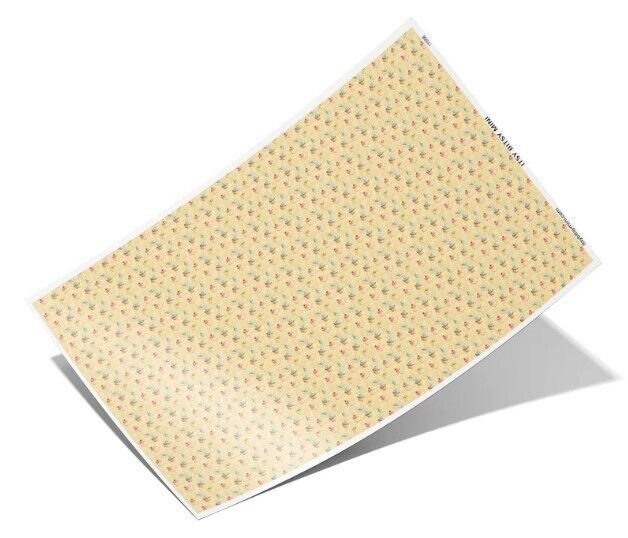 Dollhouse Miniature Wallpaper - Cupcake Toss 1:12 Scale - Itsy Bitsy Minis #2155