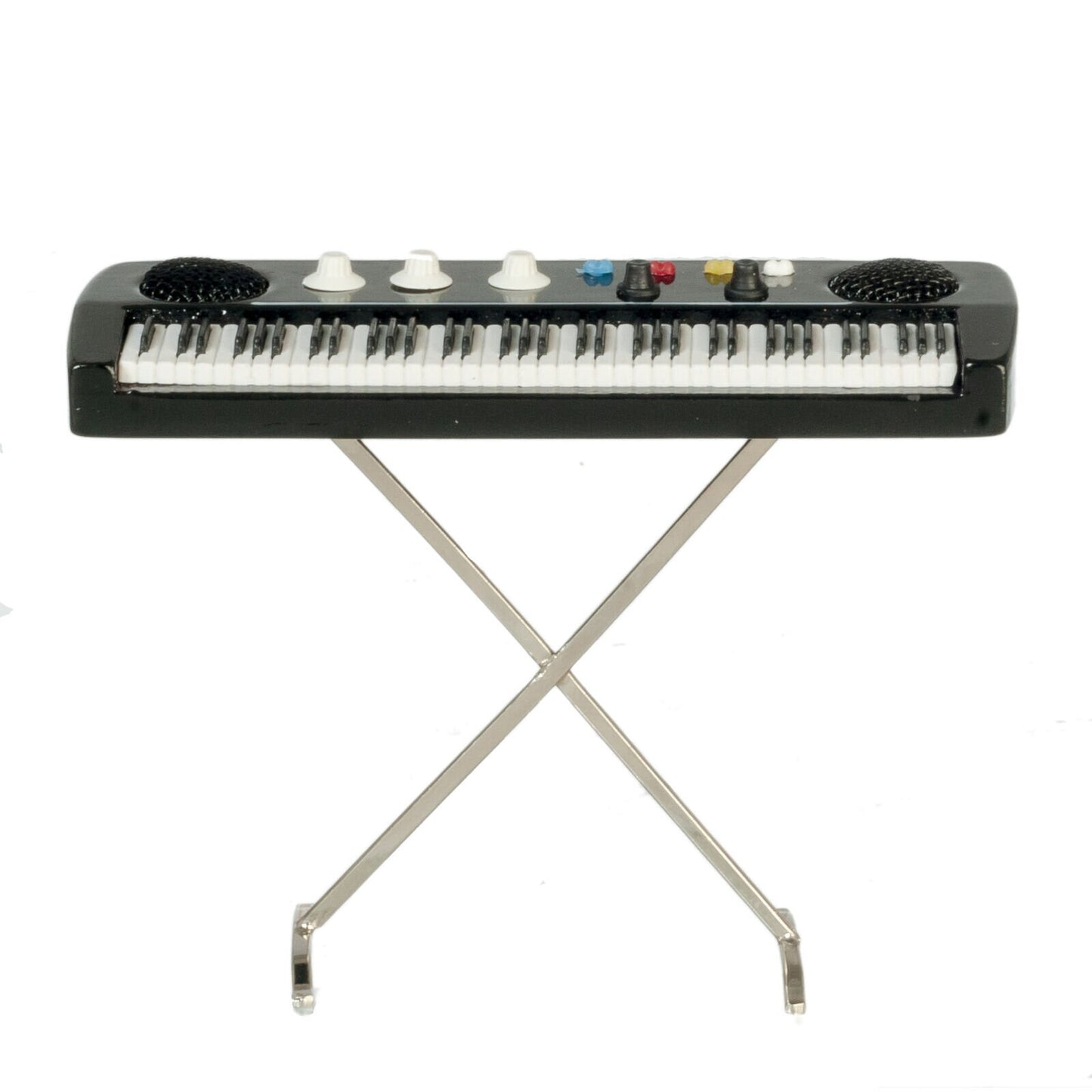 Dollhouse miniature keyboard with case 4 in