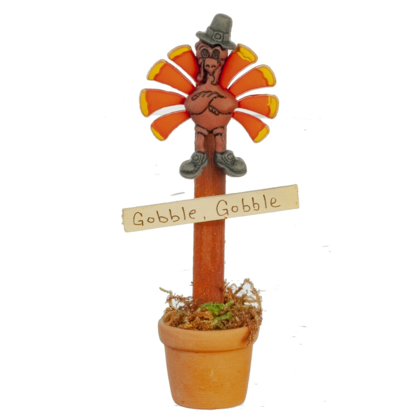 Dollhouse Miniature Thanksgiving Pot