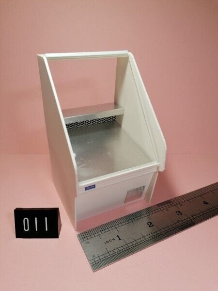 Dollhouse Miniature Short Chill Cabinet, Sloping Glass Front,by Delph Miniatures