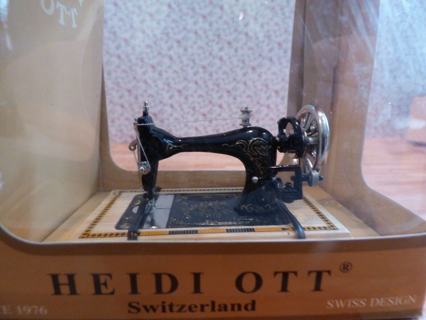 Dollhouse Miniature Table Top Sewing Machine by Heidi Ott