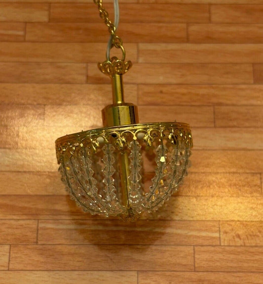 Miniature Dollhouse Crystal Chandelier by Heidi Ott 12V electric
