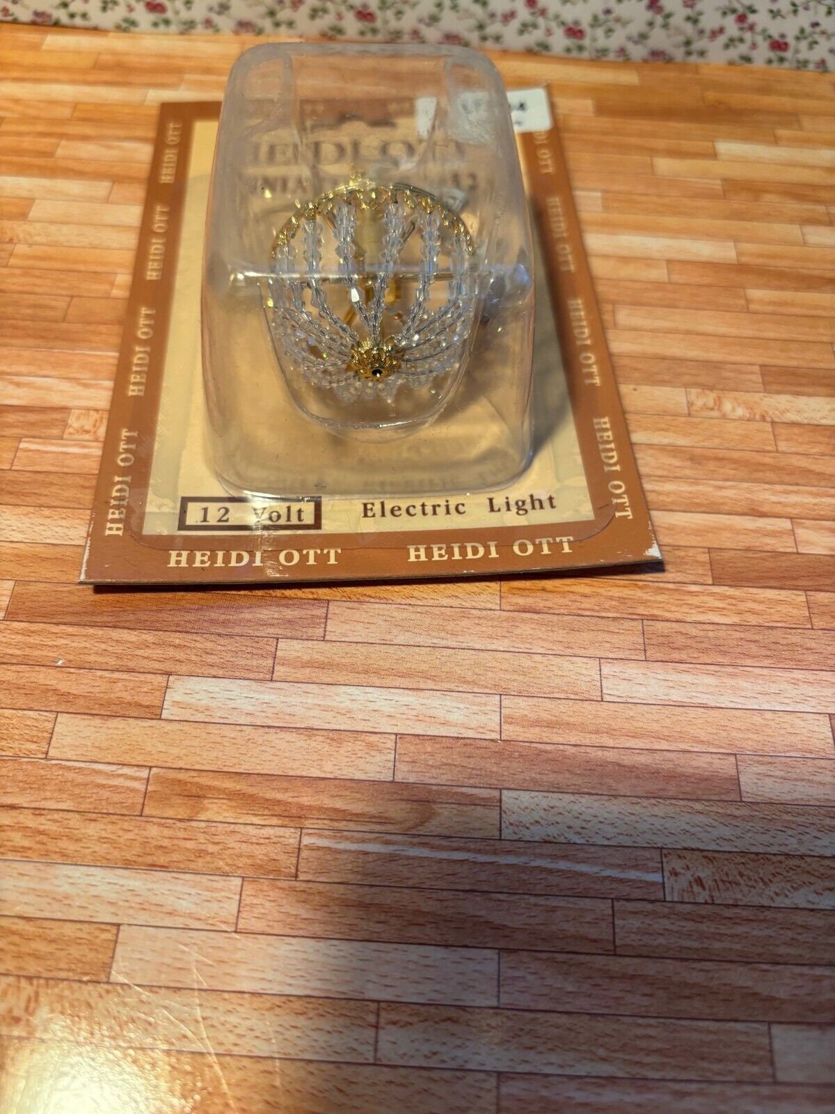 Miniature Dollhouse Crystal Chandelier by Heidi Ott 12V electric