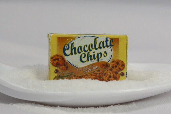Dollhouse Miniature Chocolate Chip Cookies - Handcrafted