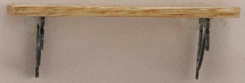 Dollhouse miniature 3 inch plate shelf in oak - handcrafted
