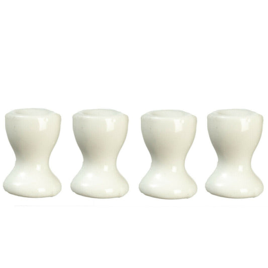 Dollhouse miniature egg cups set of 4