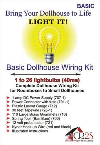 Dollhouse Miniature Basic Complete Dollhouse Wiring Kit