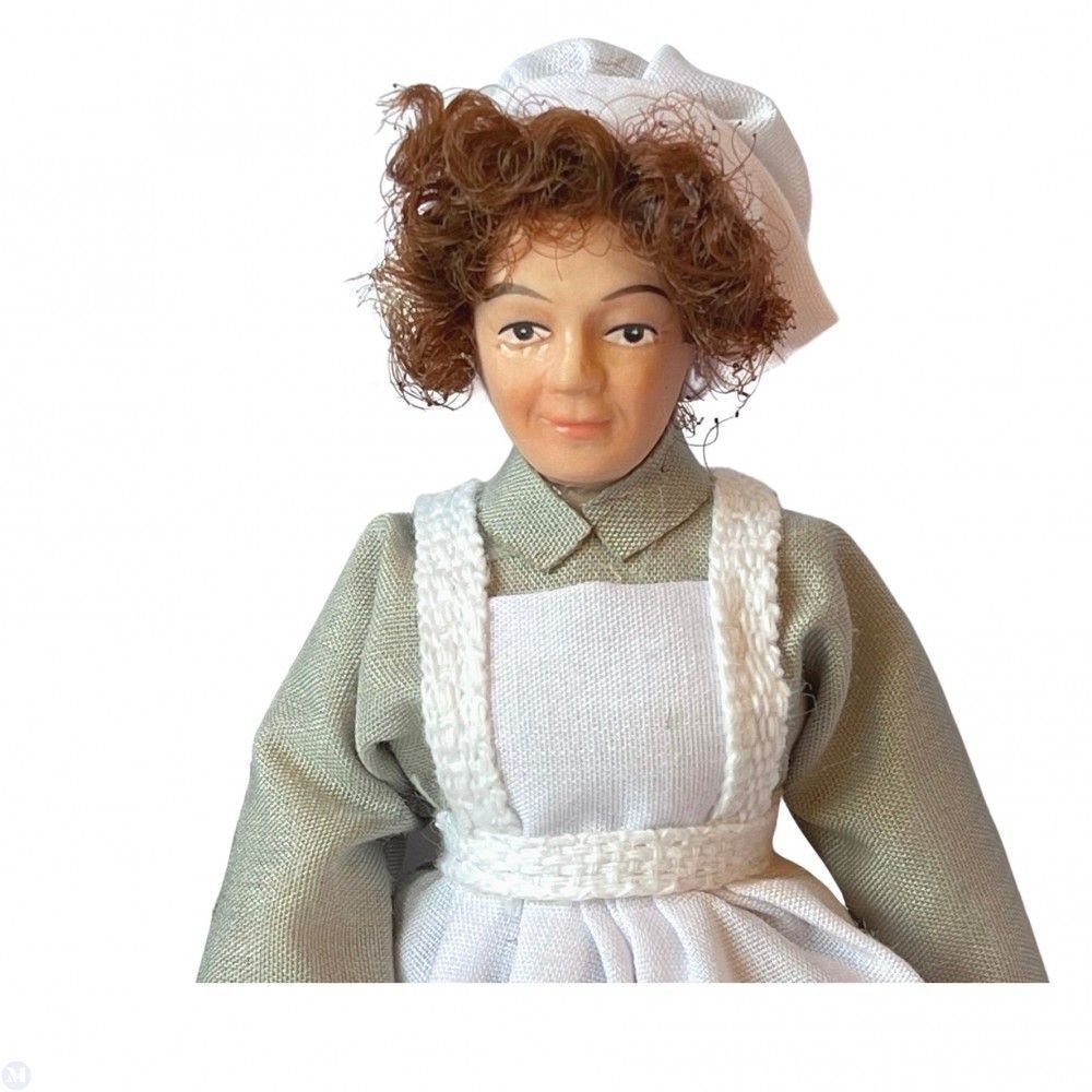 Dollhouse miniature butler, cook, and housemaid set 1/12 scale