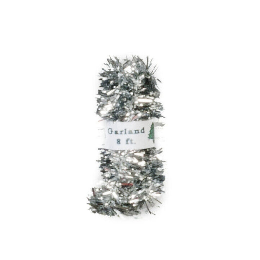 Dollhouse Miniature Christmas Garland, SIlver