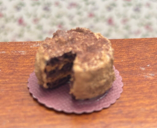 Dollhouse Miniature German Chocolate Cake Handcrafted