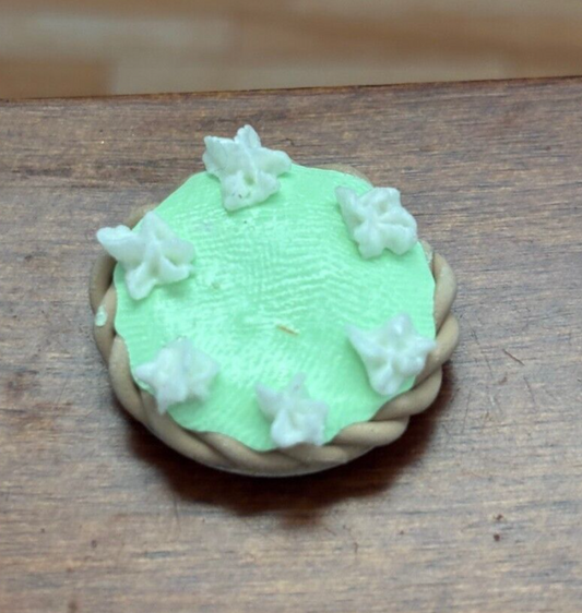 Dollhouse Miniature Key Lime Pie Handcrafted